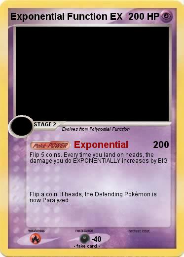 Pokemon Exponential Function EX