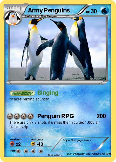 Pokemon Army Penguins