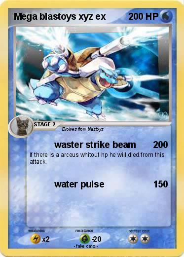Pokemon Mega blastoys xyz ex