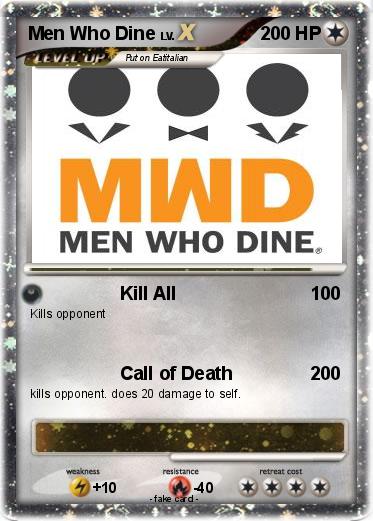 Pokemon Men Who Dine