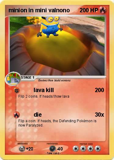 Pokemon minion in mini valnono