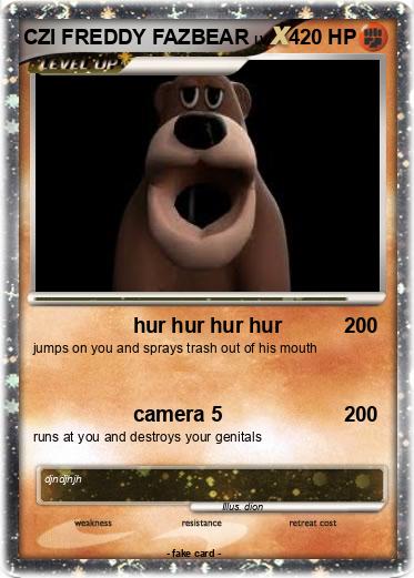 Pokemon CZI FREDDY FAZBEAR