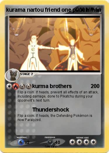 Pokemon kurama nartou friend one punch man