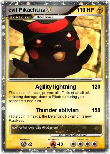 Pokemon evil Pikachu