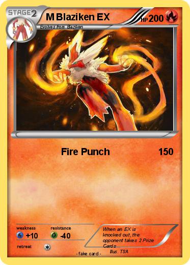 Pokemon M Blaziken EX