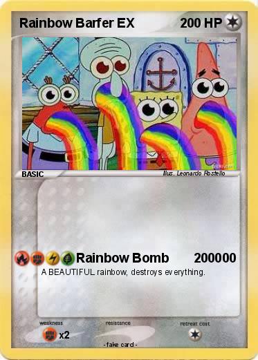 Pokemon Rainbow Barfer EX