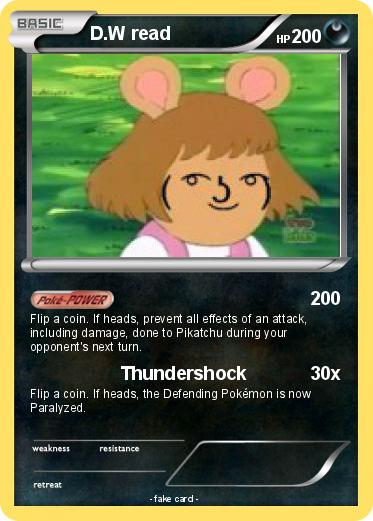 Pokemon D.W read