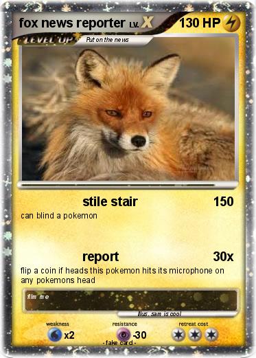 Pokemon fox news reporter