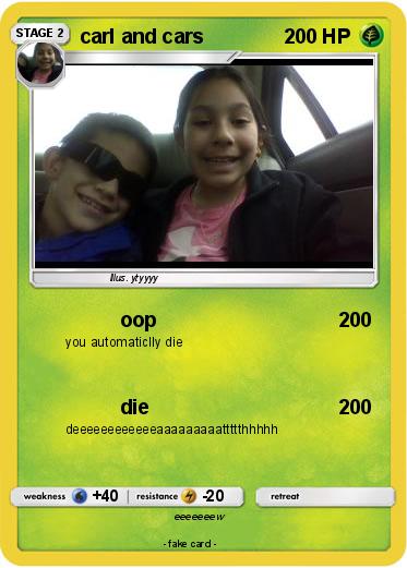 Pokemon carl and cars