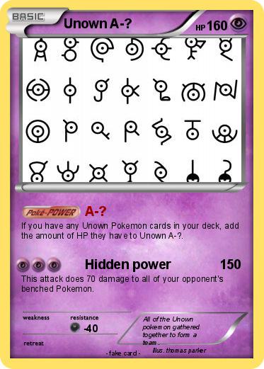 Pokemon Unown A-?
