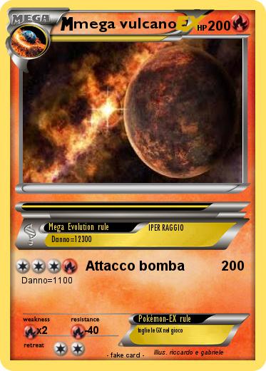 Pokemon mega vulcano