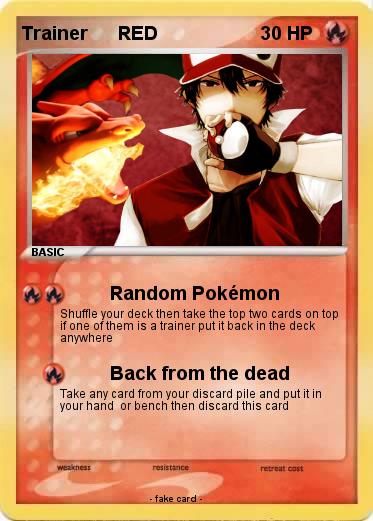 Pokemon Trainer      RED