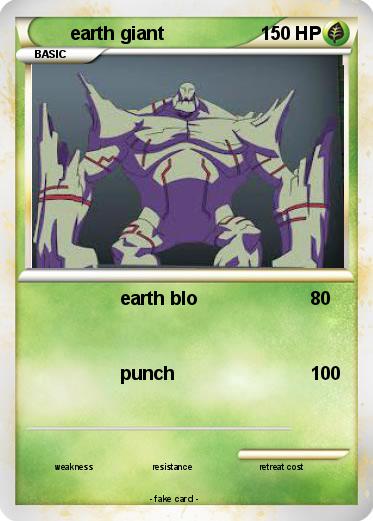 Pokemon earth giant