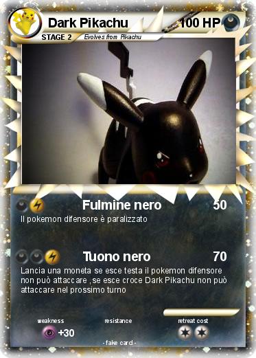 Pokemon Dark Pikachu