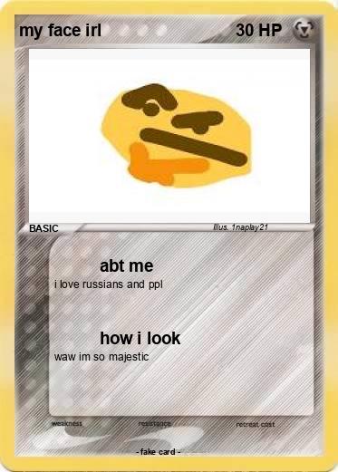 Pokemon my face irl