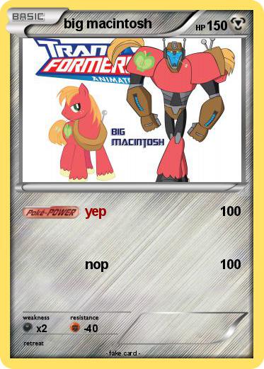 Pokemon big macintosh