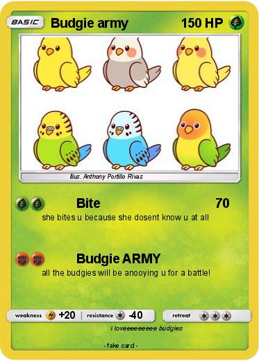 Pokemon Budgie army