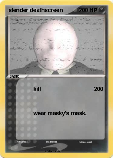 Pokemon slender deathscreen
