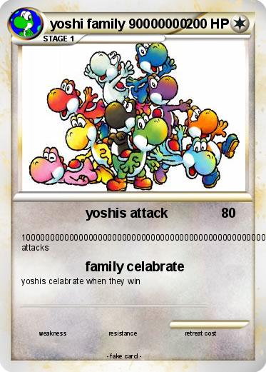 Pokemon yoshi family 90000000