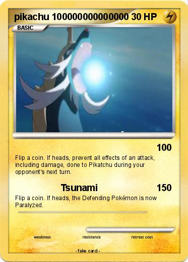 Pokemon pikachu 100000000000000