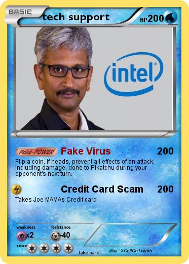 Pokemon tech support