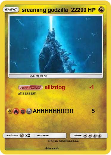 Pokemon sreaming godzilla  222