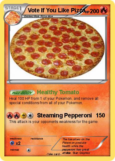 Pokemon Vote If You Like Pizza
