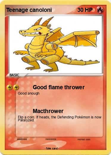 Pokemon Teenage canoloni
