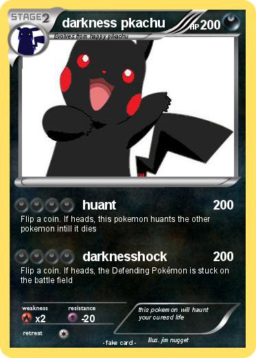 Pokemon darkness pkachu