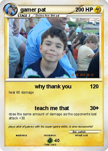 Pokemon gamer pat