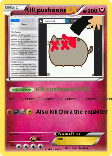 Pokemon Kill pusheens