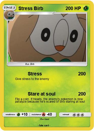 Pokemon Stress Birb