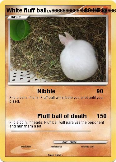 Pokemon White fluff ball
