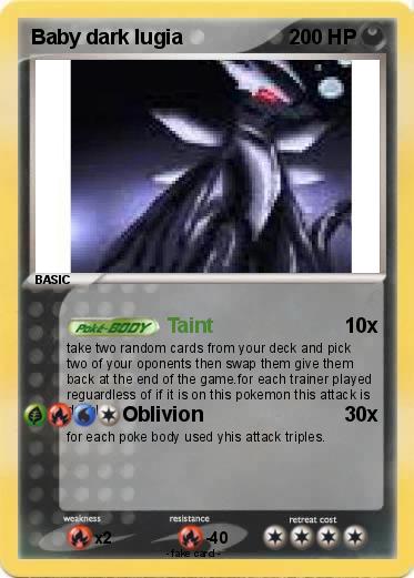 Pokemon Baby dark lugia