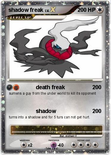 Pokemon shadow freak