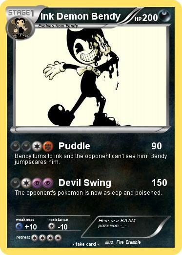 Pokemon Ink Demon Bendy