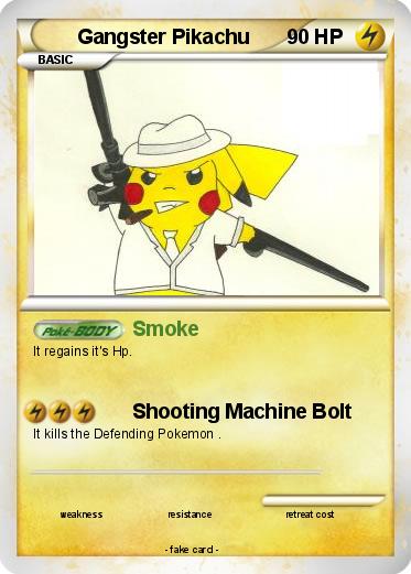 Pokemon Gangster Pikachu