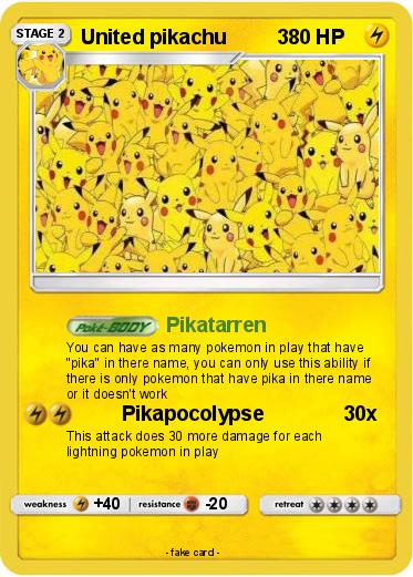 Pokemon United pikachu         3