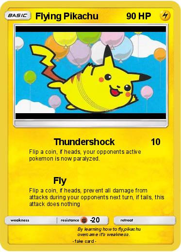 Pokemon Flying Pikachu