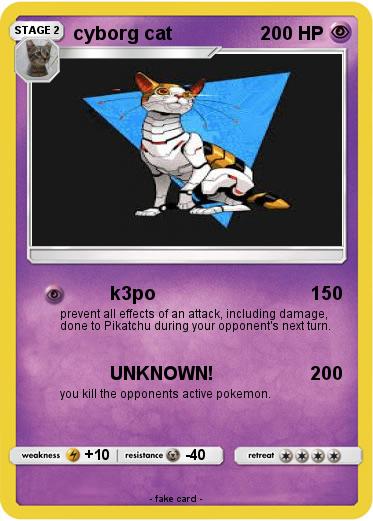 Pokemon cyborg cat