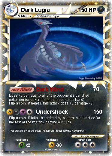 Pokemon Dark Lugia