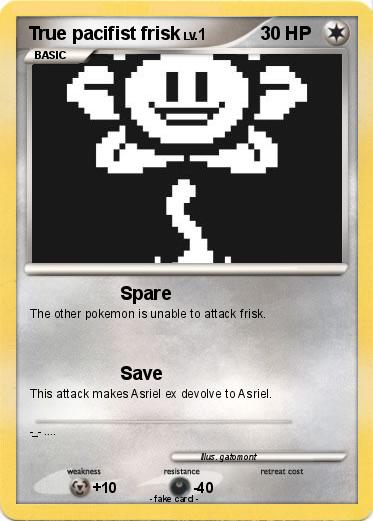 Pokemon True pacifist frisk