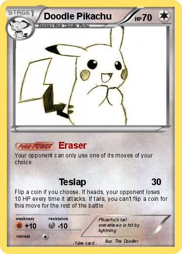 Pokemon Doodle Pikachu