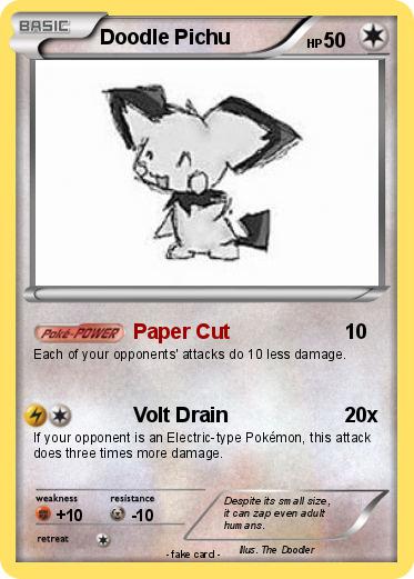 Pokemon Doodle Pichu