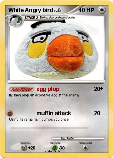 Pokemon White Angry bird