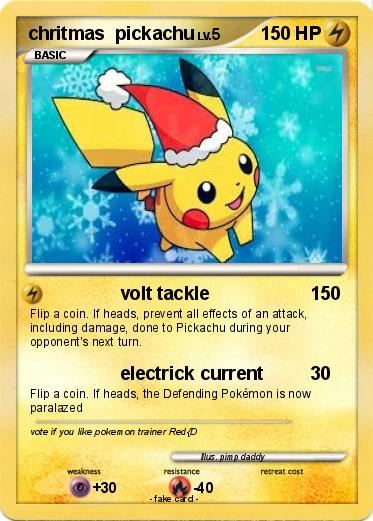 Pokemon chritmas  pickachu