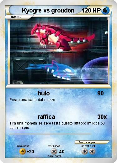Pokemon Kyogre vs groudon