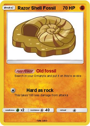Pokemon Razor Shell Fossil