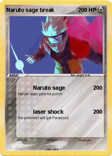 Pokemon Naruto sage break