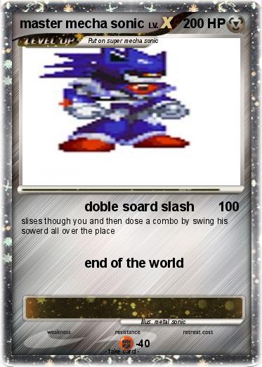 Pokemon master mecha sonic